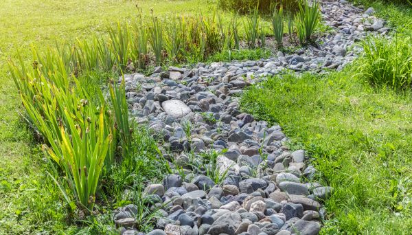 River Rock Garden Installation in Van Nuys