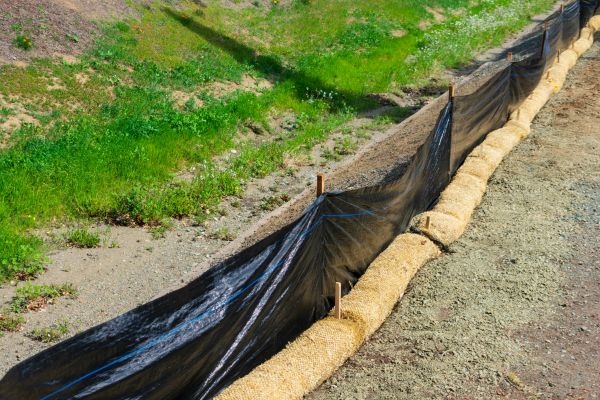 Straw Wattle Installation in Van Nuys