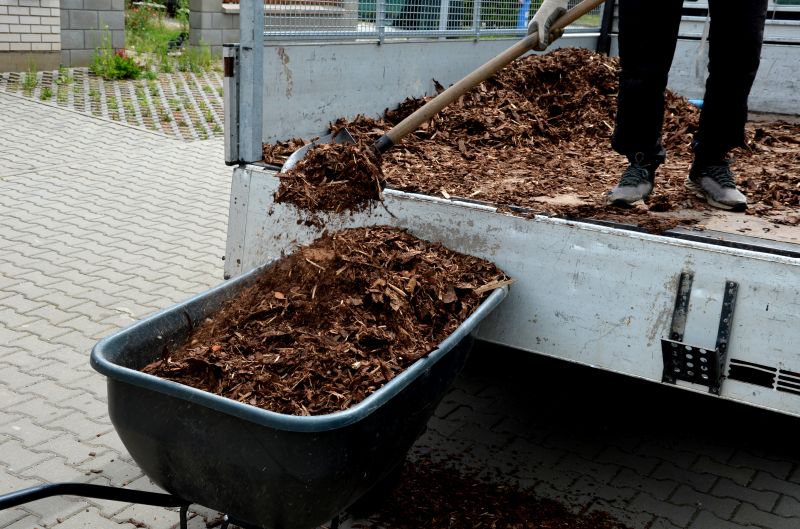 Cedar Mulch Installation